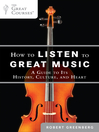 Imagen de portada para How to Listen to Great Music